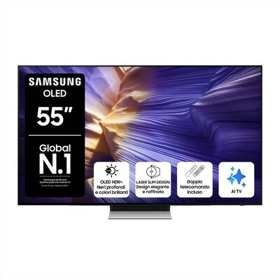 SAMSUNG - Smart TV OLED UHD 4K 55" QE55S90FAEXZT-Graphite Black