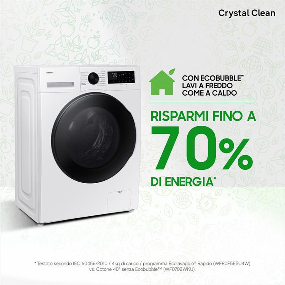 Immagine del prodotto SAMSUNG - Lavasciuga WD90DG5G34BEET 9/5Kg Classe A/E-bianca con obl&ograve; display nero