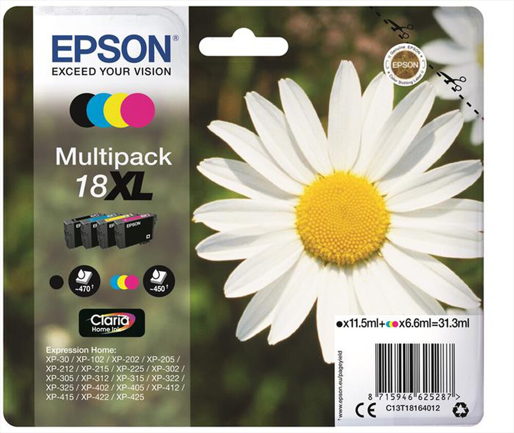 "EPSON - C13T18164022-Multipack 4 colori (NCMG)"