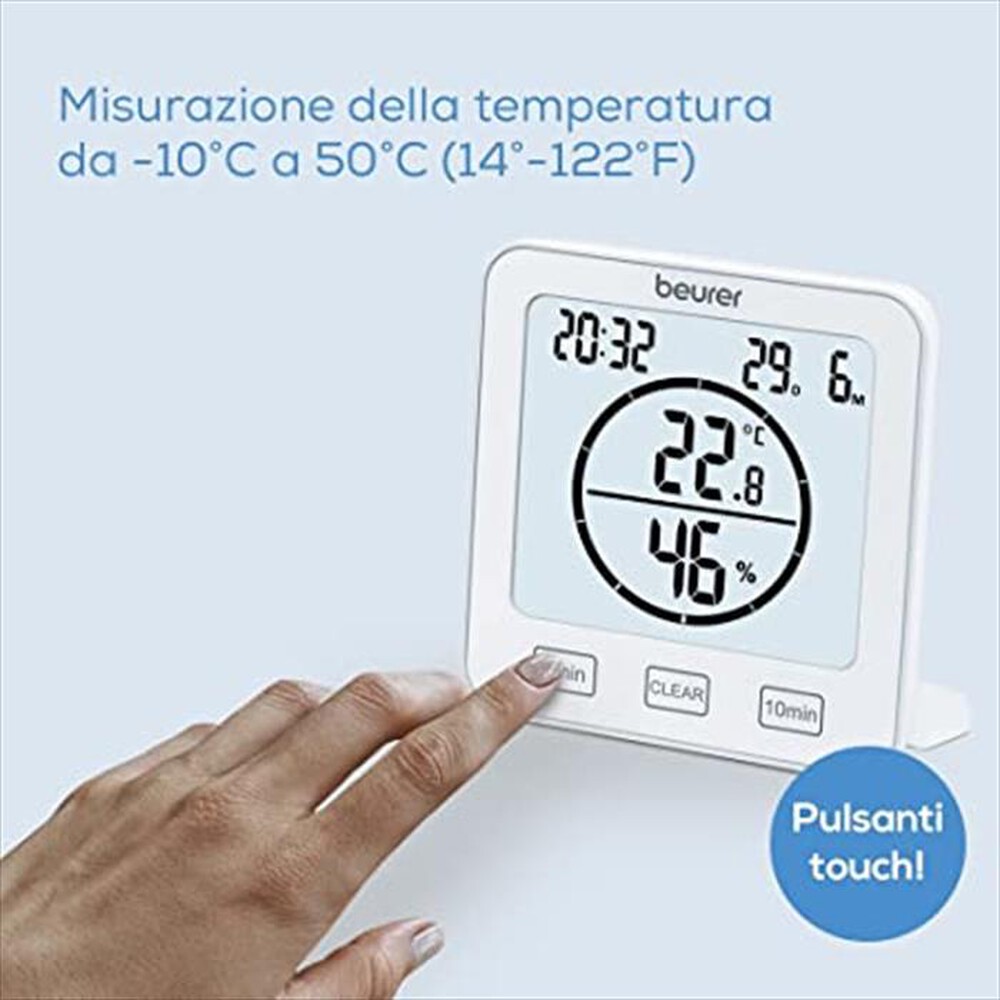 "BEURER - Termoigrometro HM 22-Bianco"