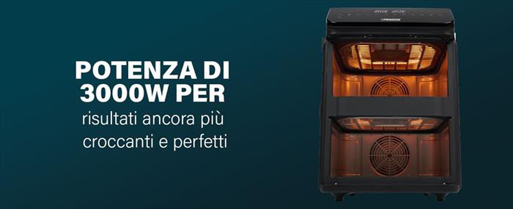 Immagine del prodotto PRINCESS - Friggitrice ad aria DUAL VERTICAL-Nero
