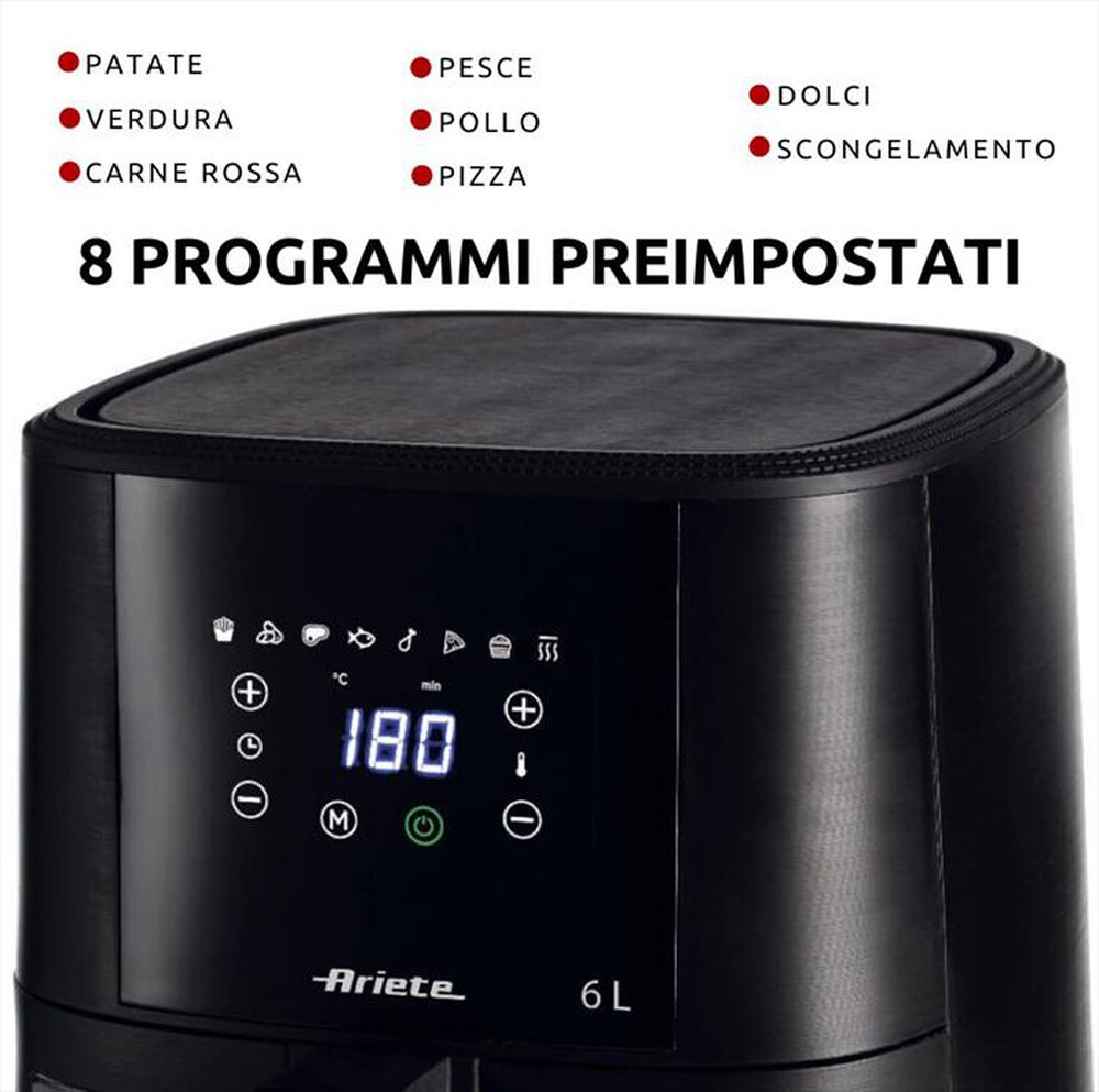 "ARIETE - Friggitrice ad aria 4626-Nero"