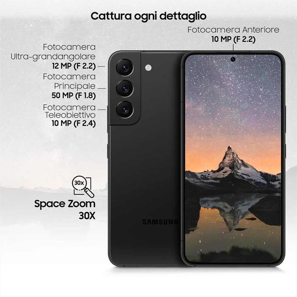 "SAMSUNG - GALAXY S22 128GB-Phantom Black"