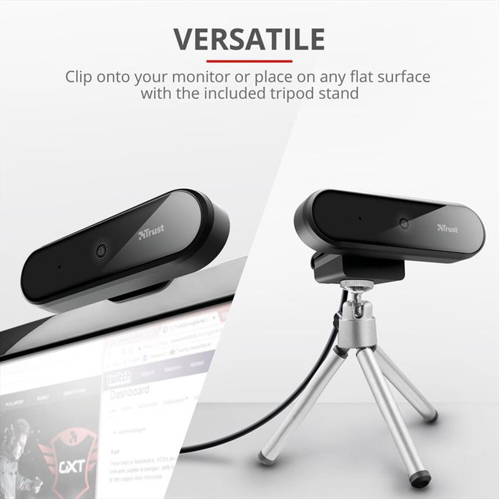 "TRUST - TYRO FULL HD WEBCAM-Black"