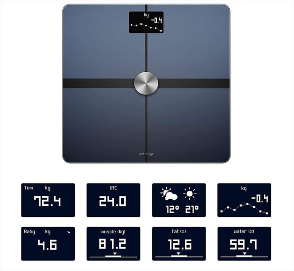 "WITHINGS - Bilancia Smart BODY+-Black"