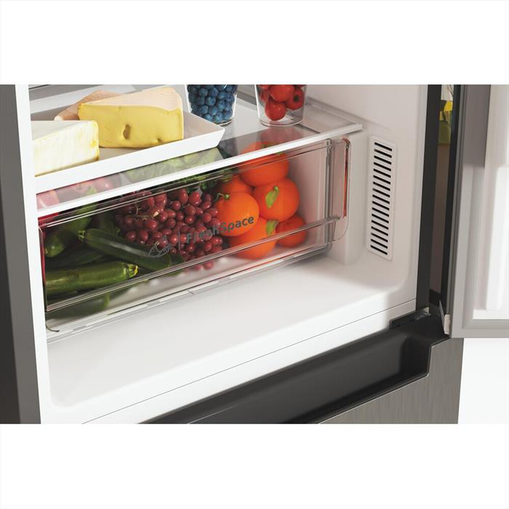 "INDESIT - Frigorifero combinato PUSH&GO INFC9 TA23X Classe D-Argento"