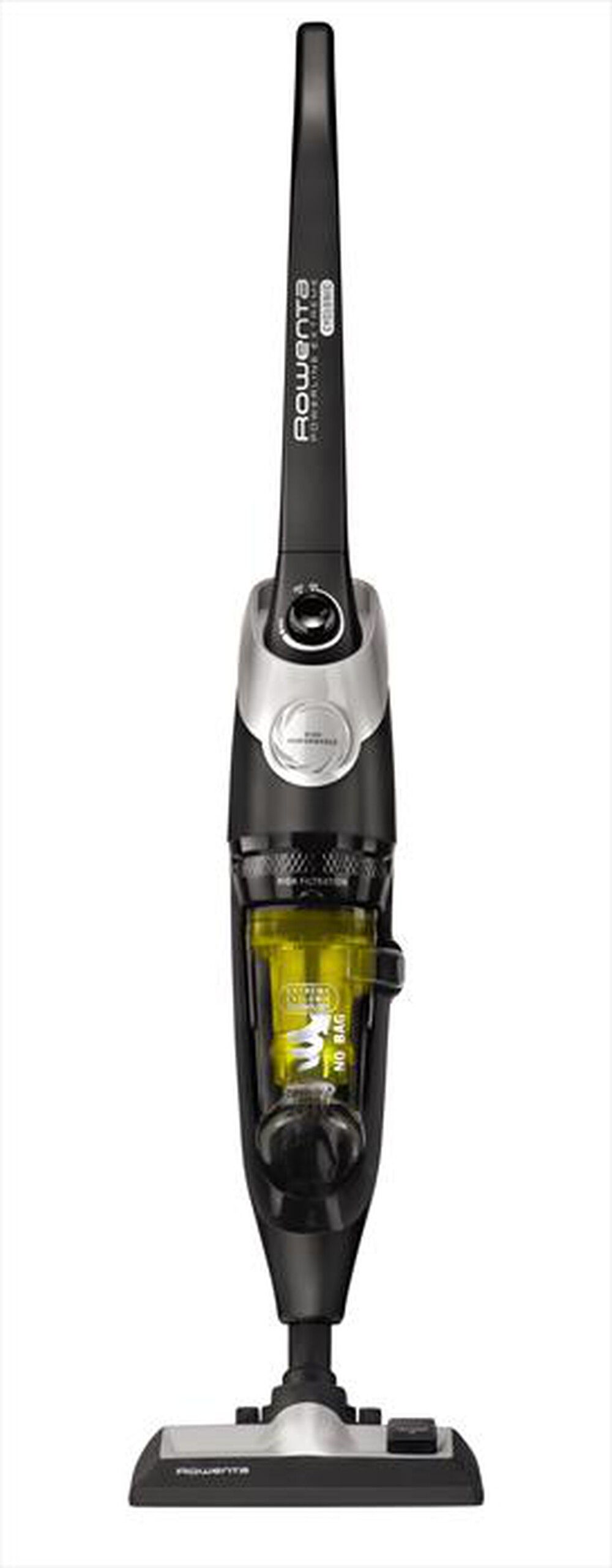 "ROWENTA - RH8155WA Powerline ExtremeCyclonic Scopa Elettrica-Nero & Argento/ Giallo"