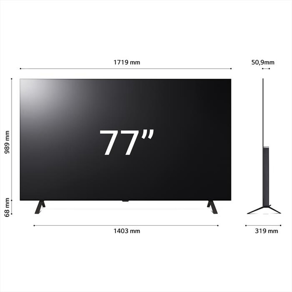 "LG - Smart TV OLED UHD 4K 77\" Serie B4 OLED77B46LA-Grigio"