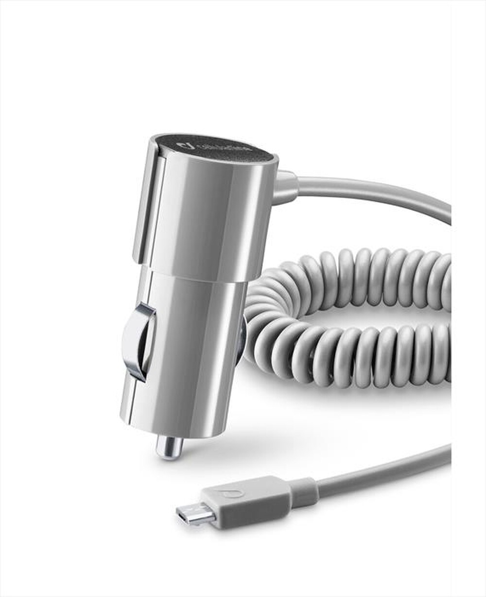 "CELLULARLINE - Car Charger Stylecolor Micro USB-Grigio"