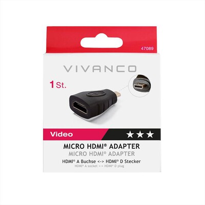SBS - HDMI Adapter HDMI A-socket-HDMI-Nero