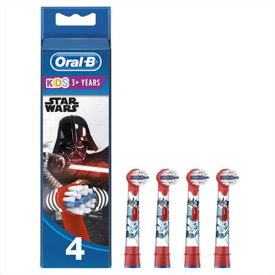 ORAL-B - Kids Testine Star Wars, 4 Pezzi-Rosso