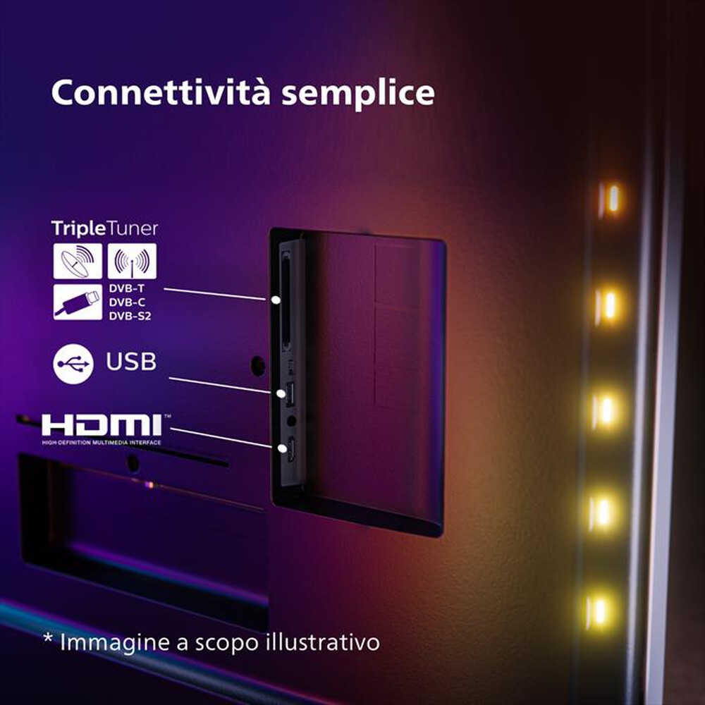 Immagine del prodotto PHILIPS - Ambilight Smart TV LED FHD 32" 32PFS6908/12-Antracite