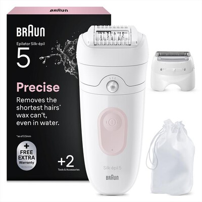 BRAUN - Epilatore Wet & Dry LEGEPIL SE5-041 BOX MN-ROSA FLAMINGO