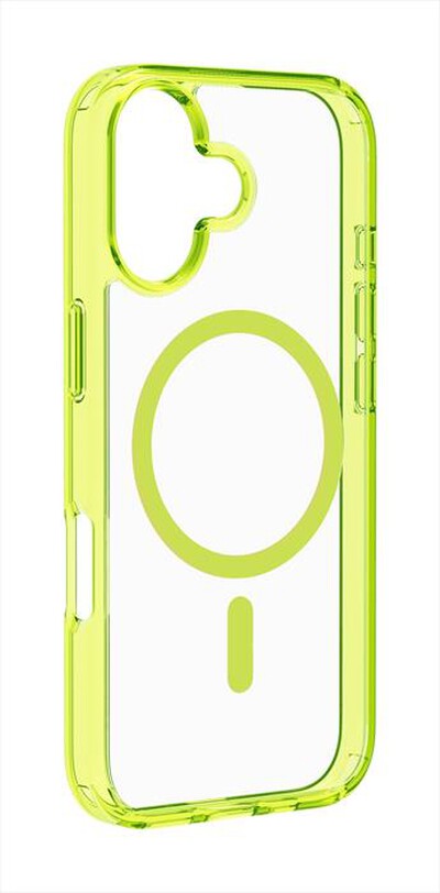 CELLULARLINE - Custodia ICONIC MAG per IPHONE 17-Lime, Trasparente