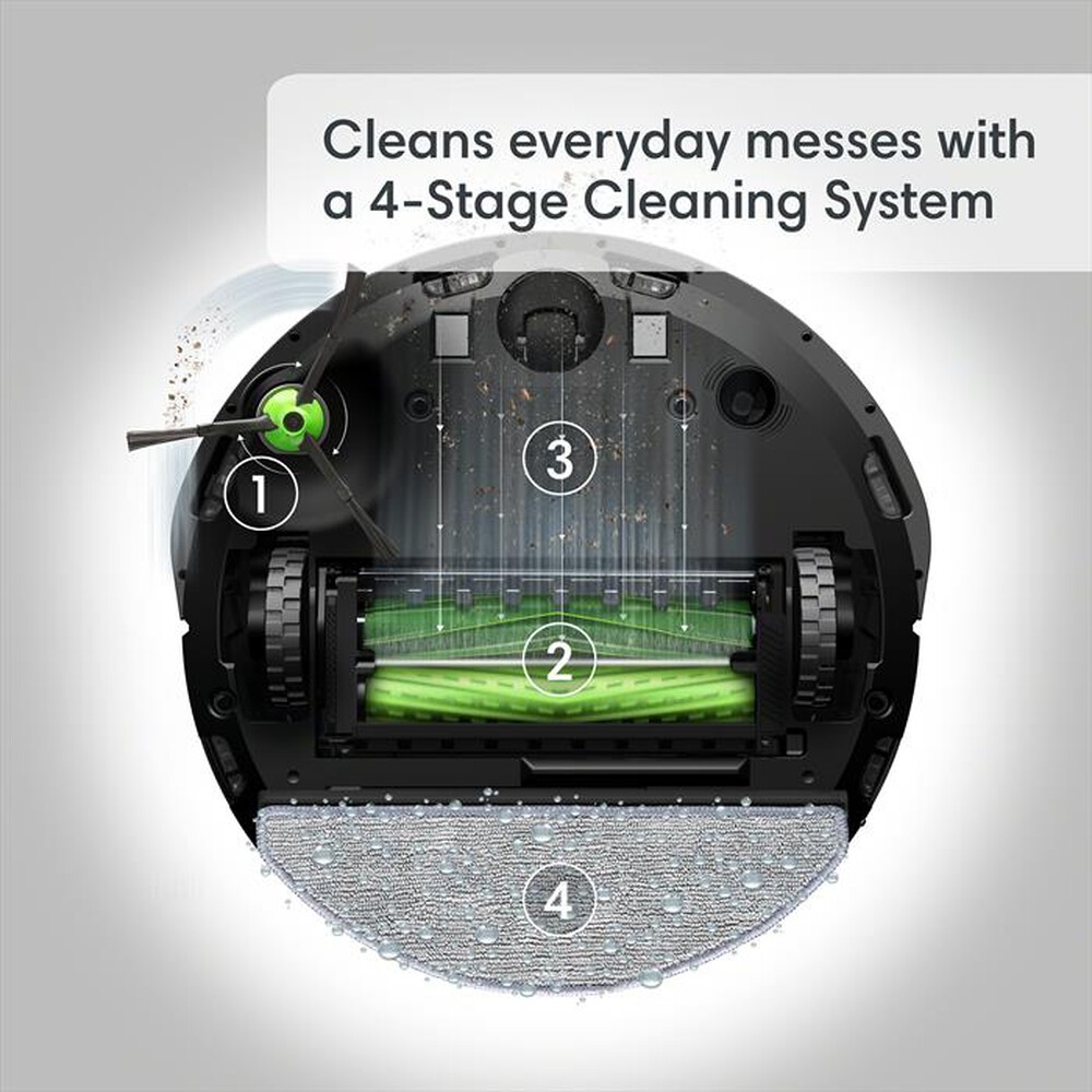"iROBOT - Aspirapolvere robot ROOMBA COMBO J5-176-Espresso"