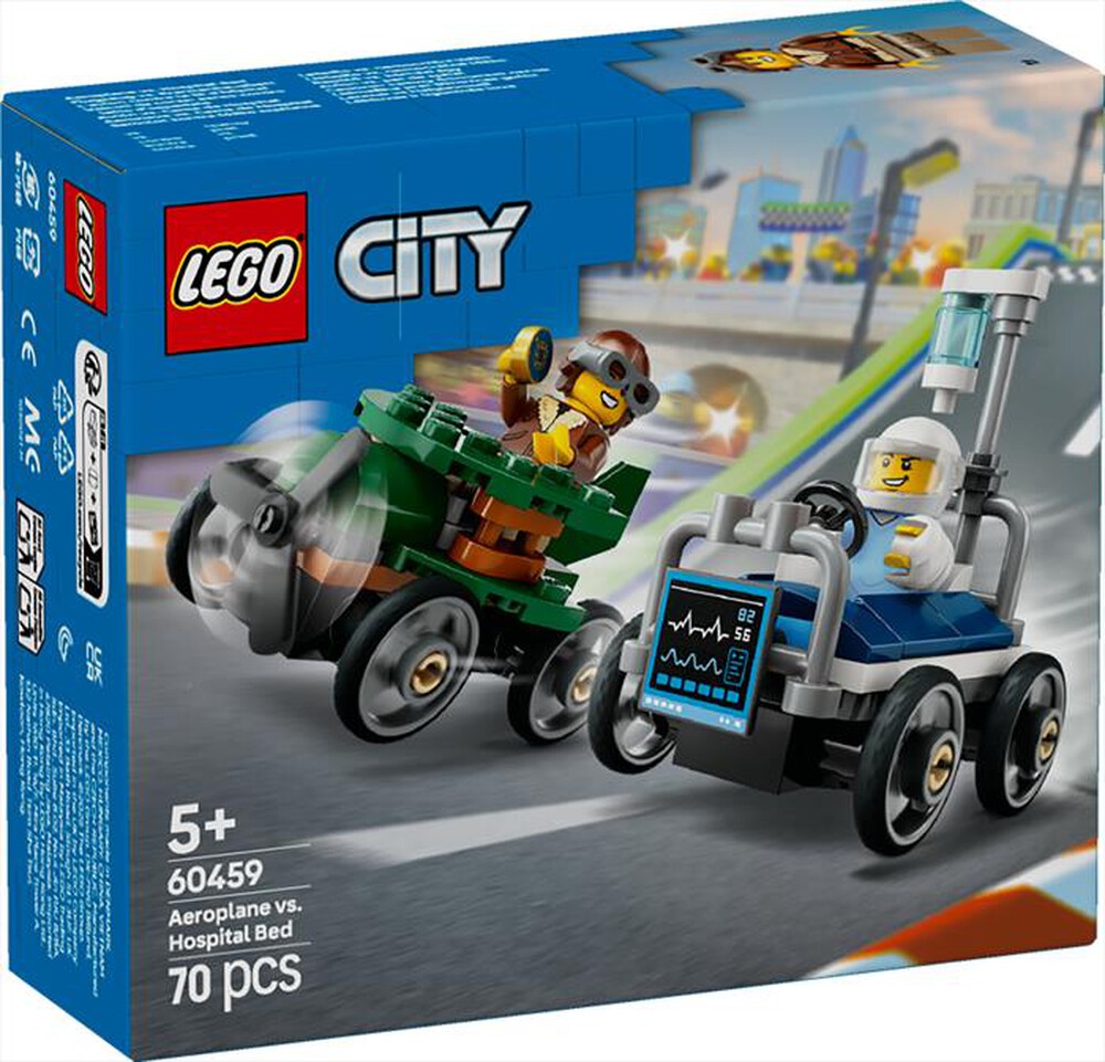 Immagine del prodotto LEGO - CITY Veicoli da corsa aereo letto d&rsquo;ospedale 60459