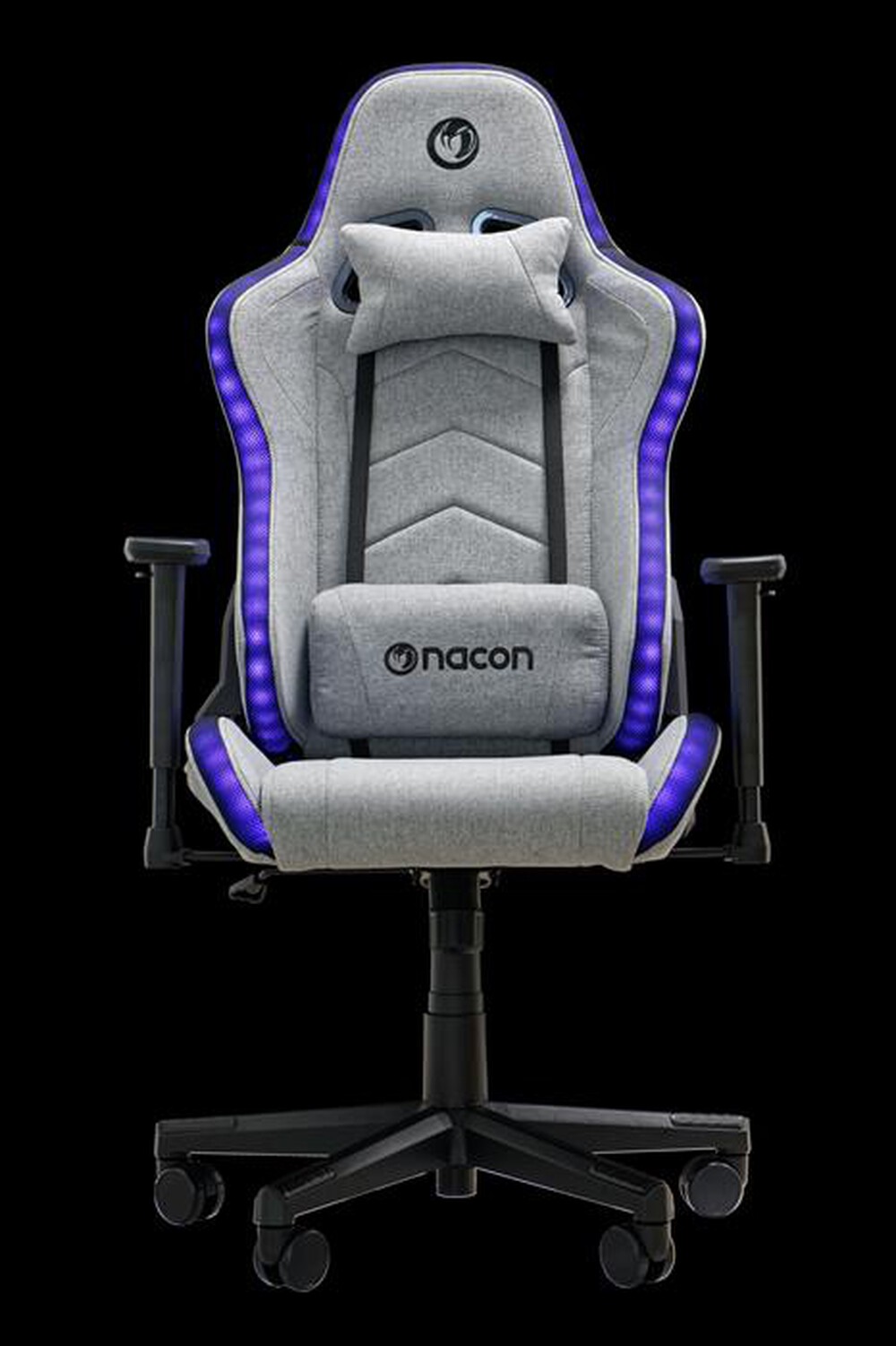 Immagine del prodotto NACON - Sedia gaming TESSUTO, RECLINABILE 180&deg;, RGB-Grigio