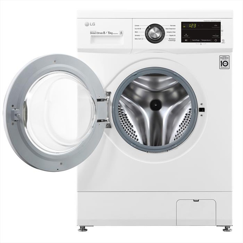 "LG - Lavasciuga F4J3TM5WE 8/5 Kg Classe D-WHITE"