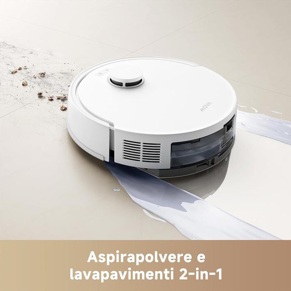 "MOVA - Aspirapolvere robot E20 PLUS-Bianco"