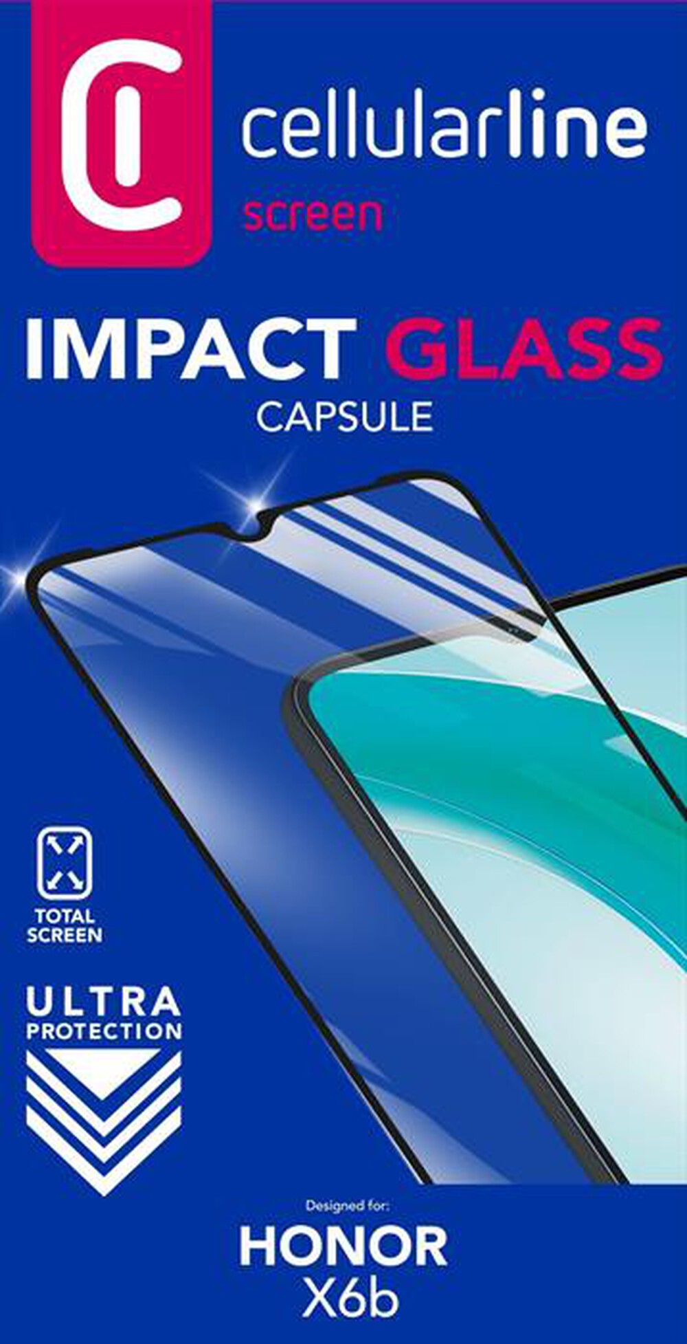 Immagine del prodotto CELLULARLINE - IMPACT GLASS CAPSULE - HONOR X6B-Trasparente