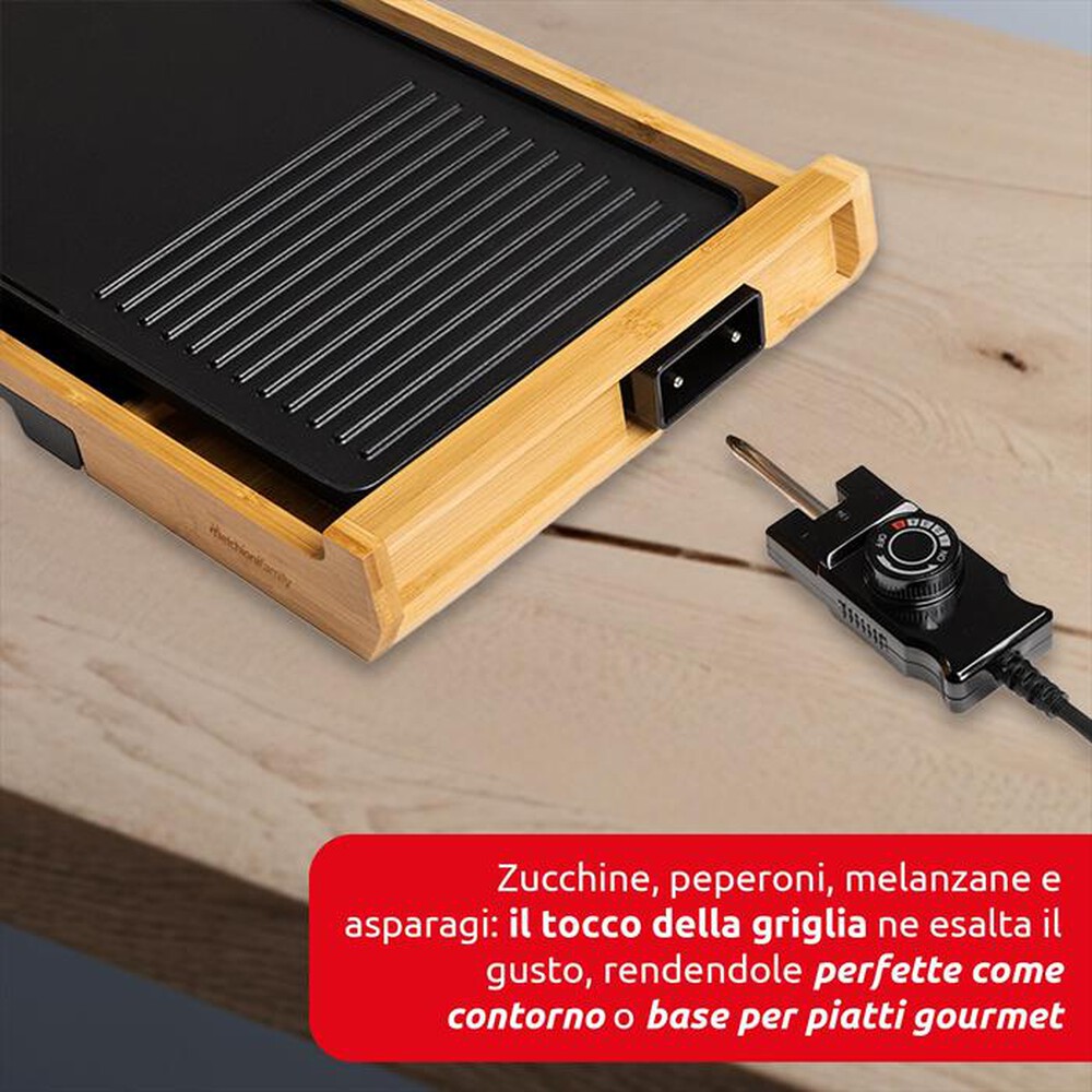 Immagine del prodotto MELCHIONI FAMILY - Bistecchiera elettrica BAMBOO GRILL-nero