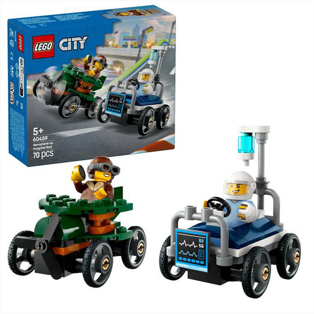 Immagine del prodotto LEGO - CITY Veicoli da corsa aereo letto d&rsquo;ospedale 60459