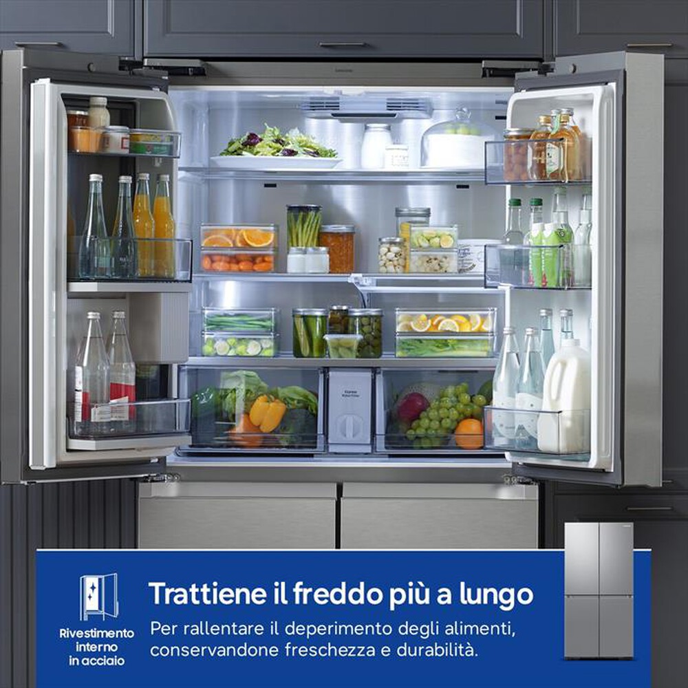 Immagine del prodotto SAMSUNG - Frigorifero 4 porte RF65DG960ESREF Classe E 647 lt-Inox Spazzolato