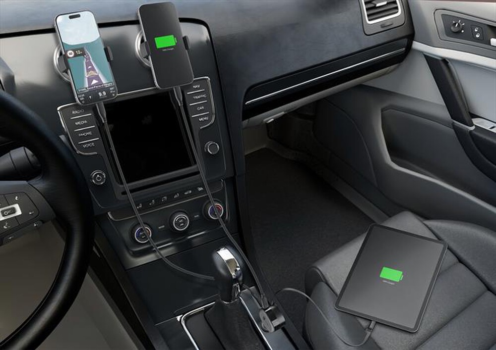 Immagine del prodotto CELLULARLINE - RETRACTABLE CAR CHARGER 65W-Nero