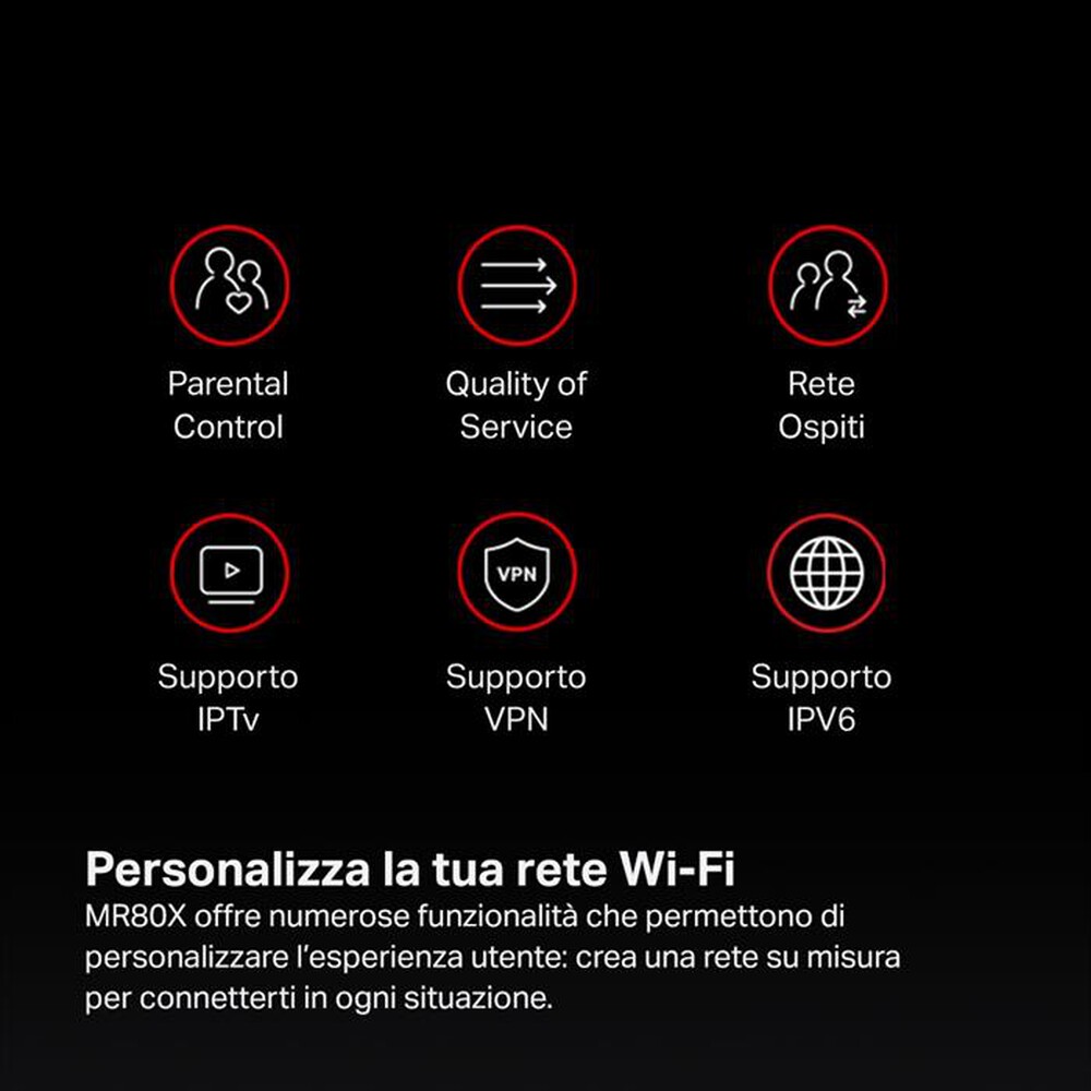 Immagine del prodotto MERCUSYS - AX3000 WIFI 6 ROUTER-nero