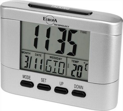 EUROPA TECHNOLOGY - Sveglia digitale DV-290 TK-SILVER