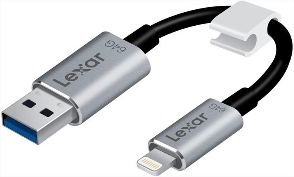 "LEXAR - JUMPDRIVE C25I OTG 3.0 64GB-grigio"