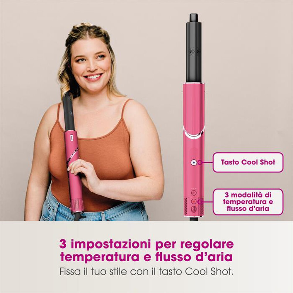"SHARK - Styler e asciugacapelli FLEXSTYLE LIM ED HD440BPEU-Pink Malibù"