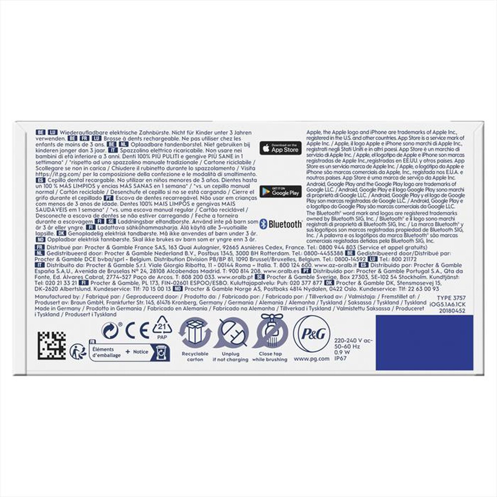 "ORAL-B - Spazzolino elettrico IO5 S-BIANCO"