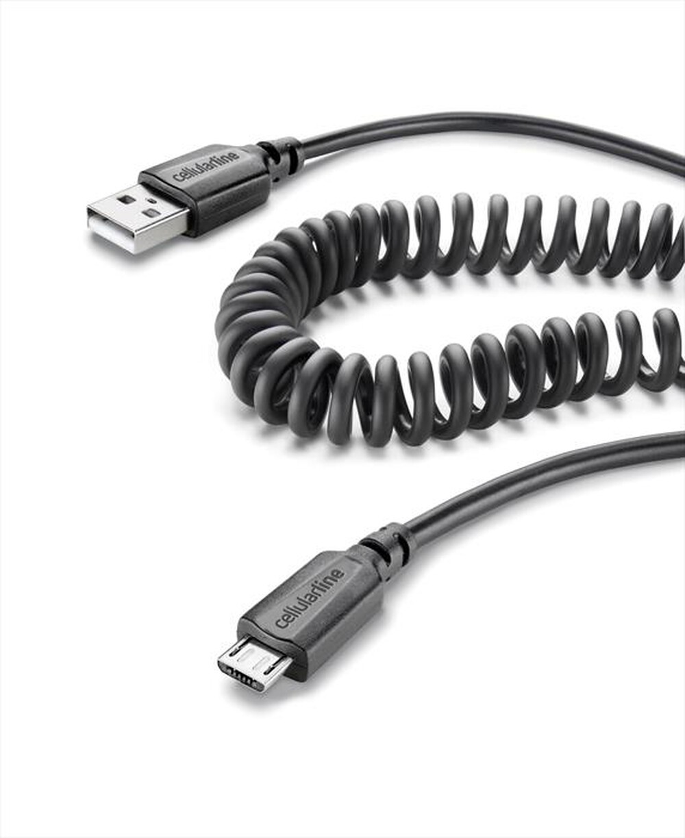 "CELLULARLINE - USBDATACOIMICROUSB MicroUSB-USB cavo dati-Nero"
