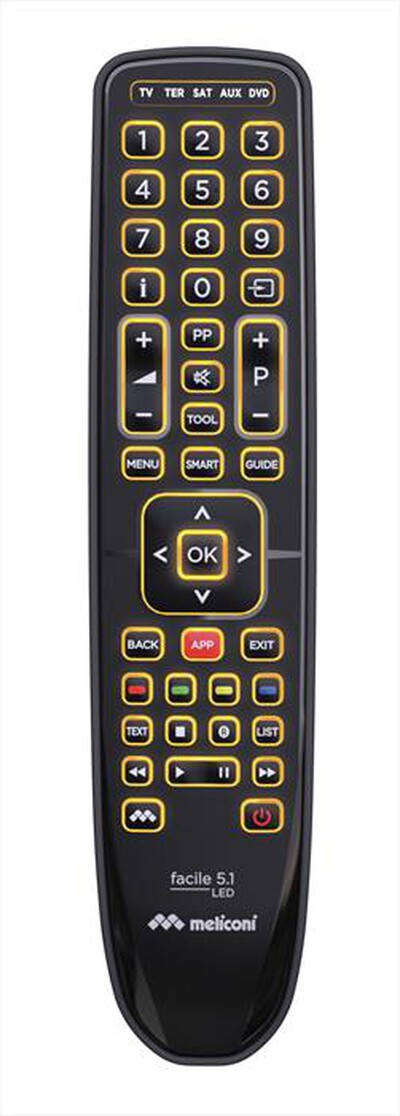 MELICONI - FACILE 5.1 LED-Calotta ABS nera opaca con ins