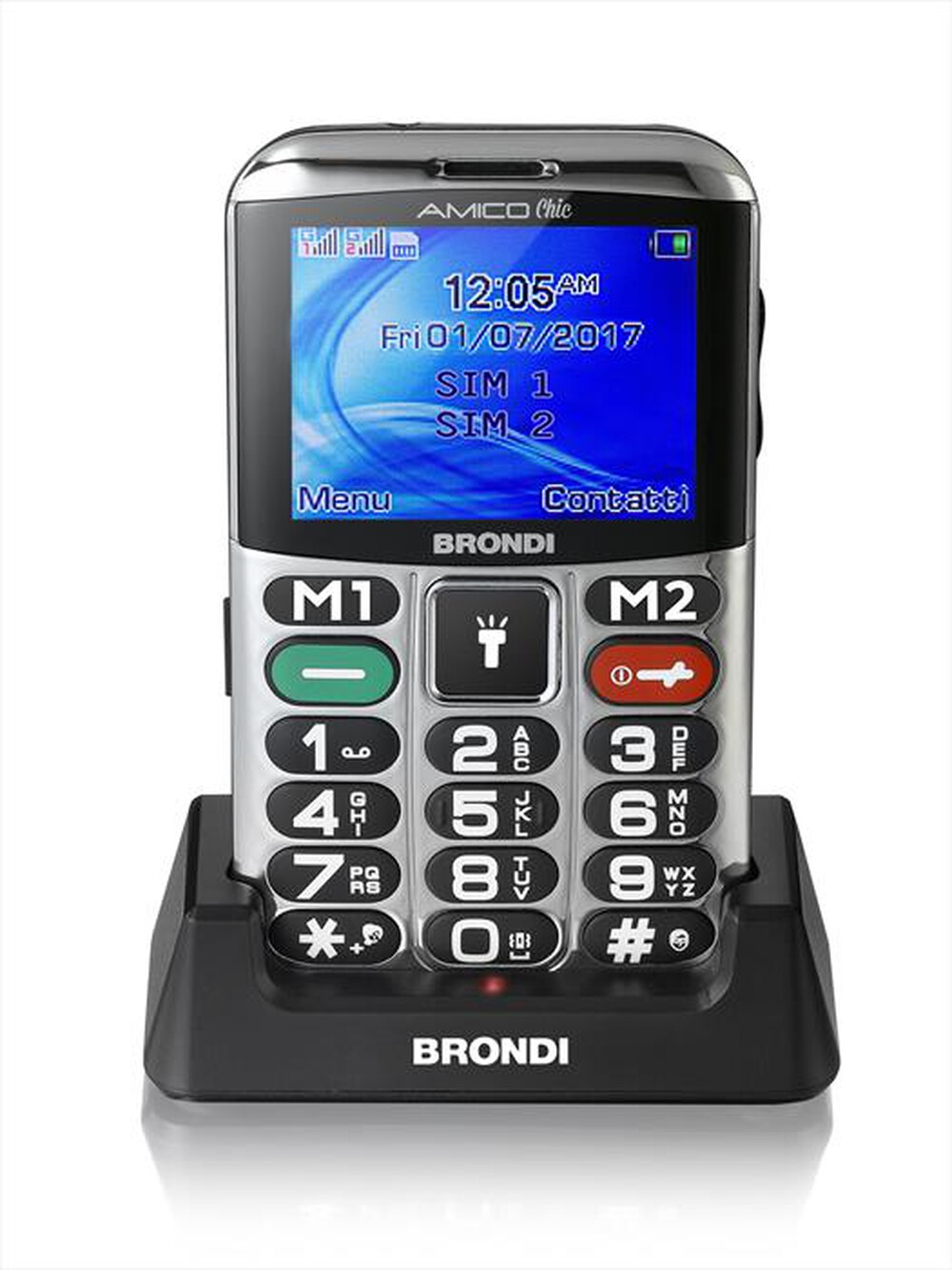 "BRONDI - Amico Chic-Nero/Silver"