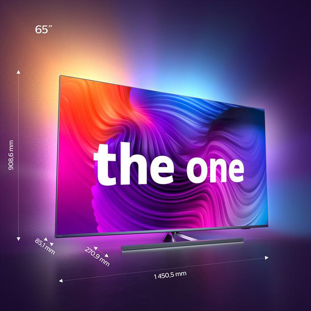Immagine del prodotto PHILIPS - Smart TV LED AMBILIGHT THE ONE 4K 65" 65PUS8556/12-Antracite