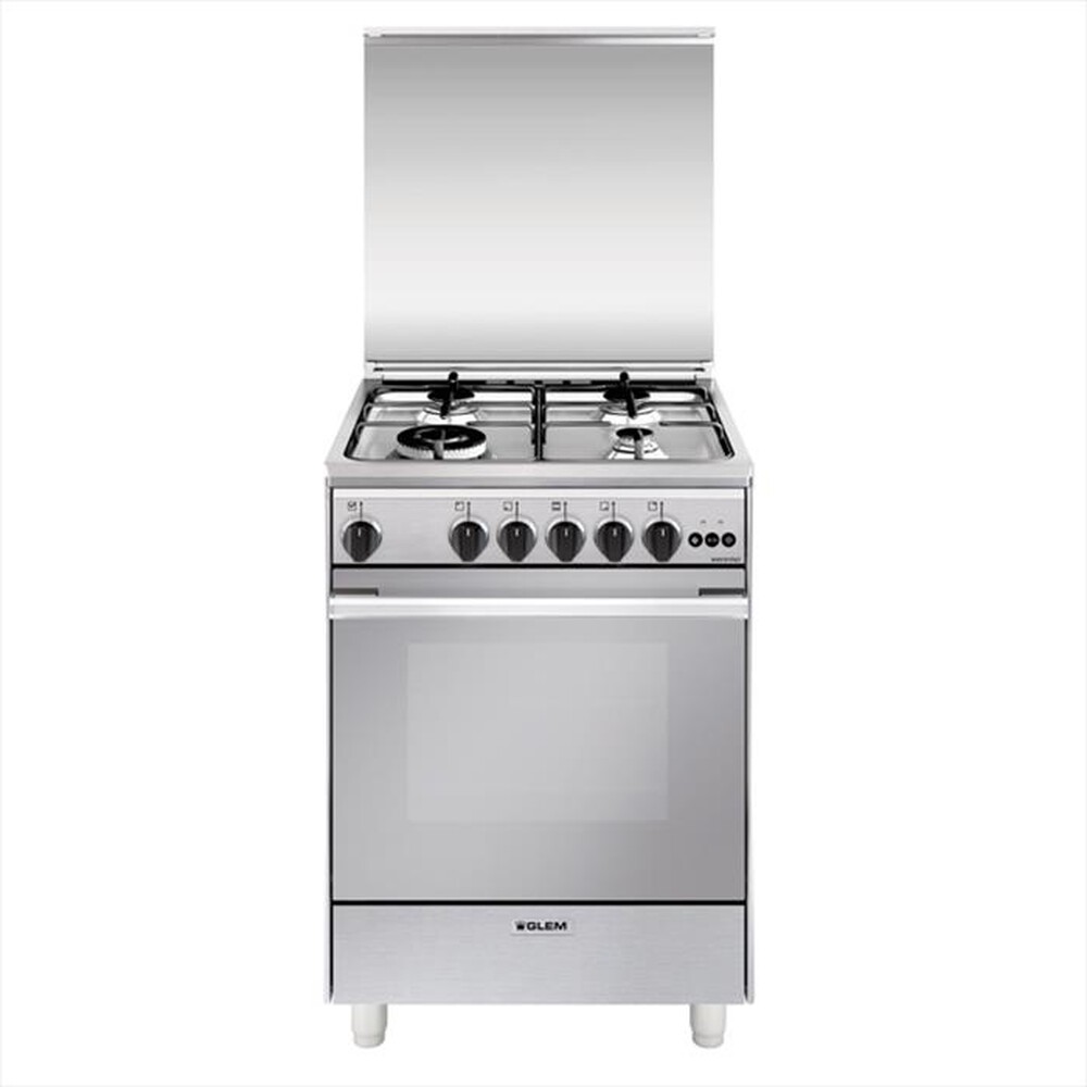 "GLEM GAS - Cucina a gas U664VI Classe A-INOX"