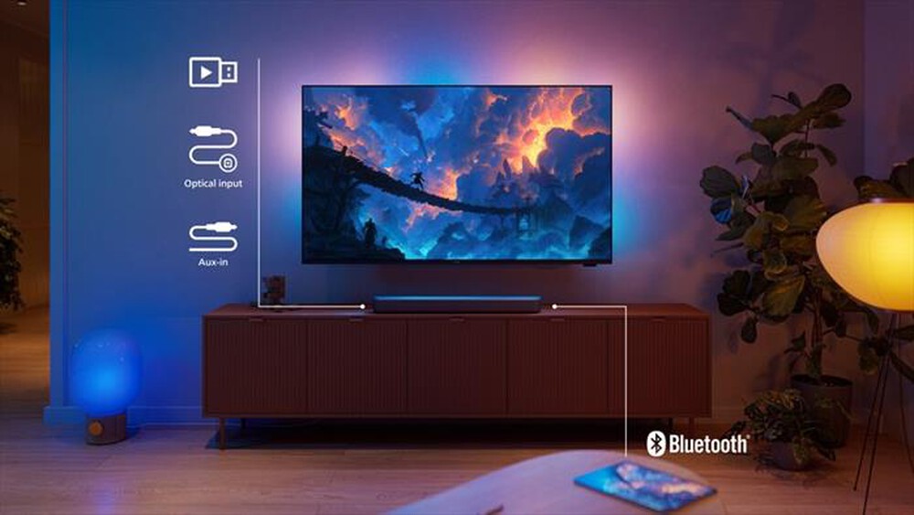 Immagine del prodotto PHILIPS - Soundbar 2.0 Dolby Digital Plus TAB5201/10-Gun Metal