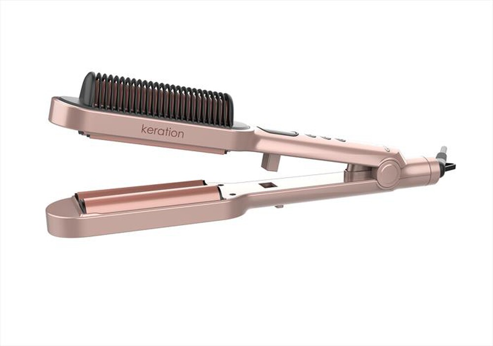 "GAMA - Ferro per capelli KERATION WAVER & BRUSH-Oro"