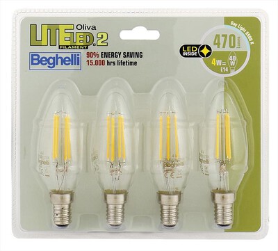 BEGHELLI - LITEFILED2 OL 4W 470L E14 6.5K