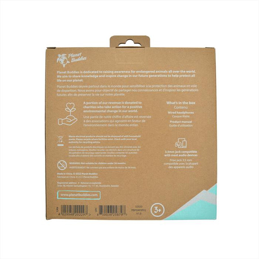 Immagine del prodotto PLANET BUDDIES - Cuffie wired PEPPER THE PENGUIN-Light blue - Azzurro