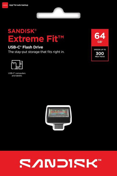 SANDISK - PEN DRIVE 64GB USB-C 3.2 CRUZER EXTREME FIT-nero