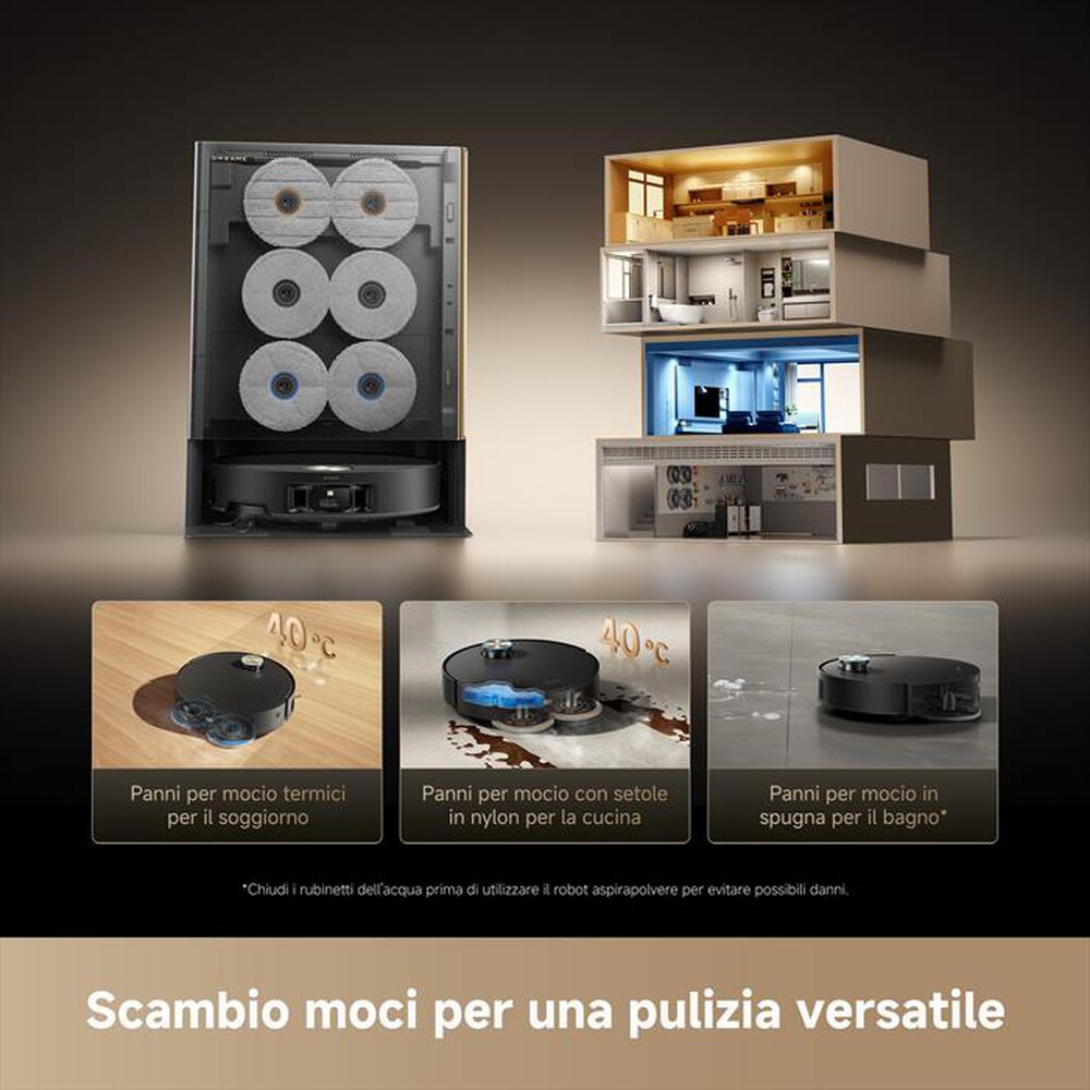 Immagine del prodotto DREAME - Aspirapolvere robot MATRIX10 ULTRA VIM-Nero / Oro