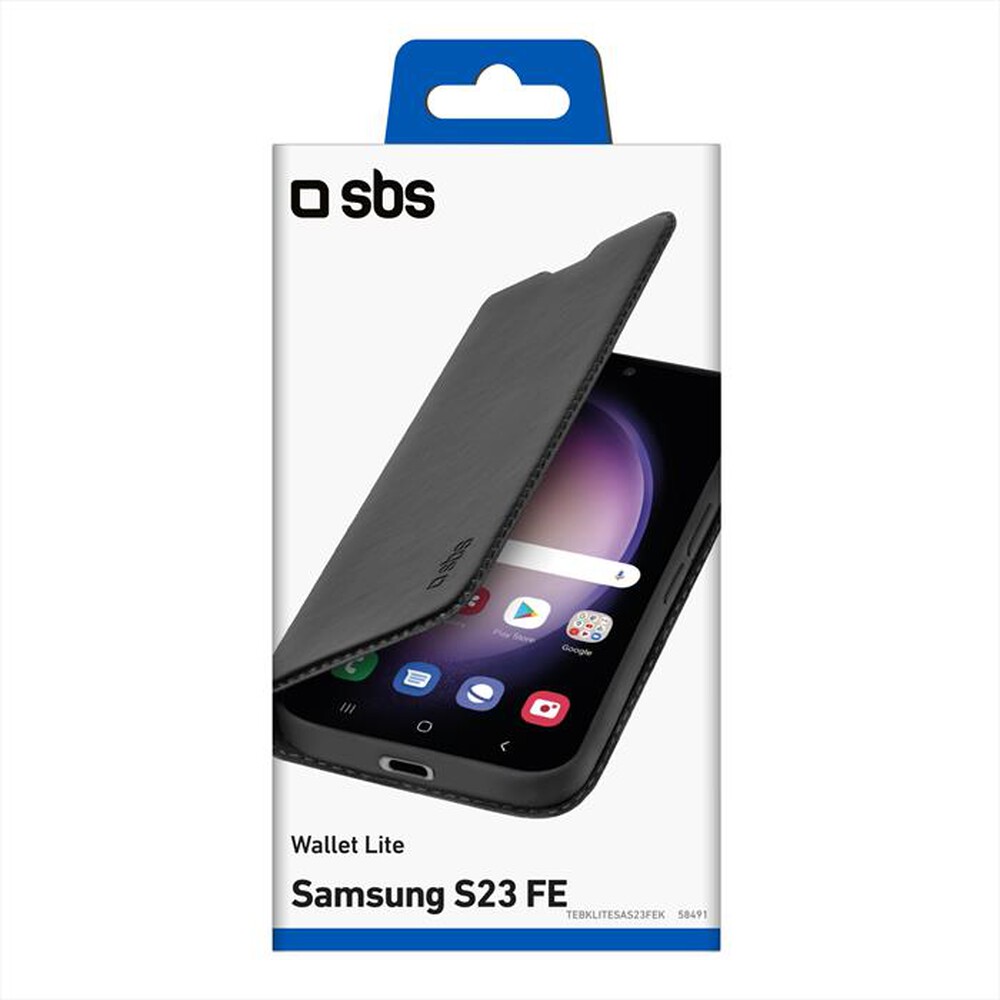 "SBS - Wallet lite Samsung S23 FE TEBKLITESAS23FEK-Nero"