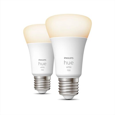 PHILIPS - HUE WHITE 2 X LAMPADINA E27 9.5W 75W-Bianco