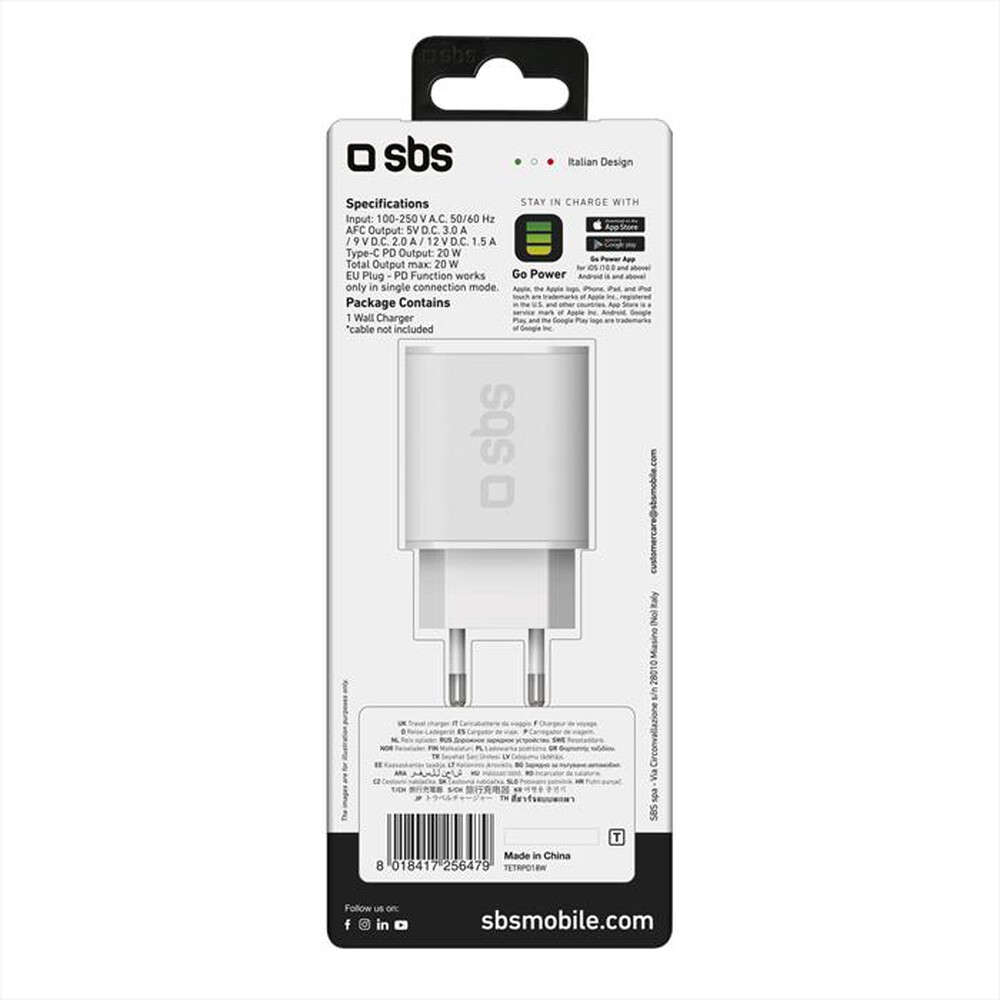 "SBS - TETRPD18W-BIANCO"