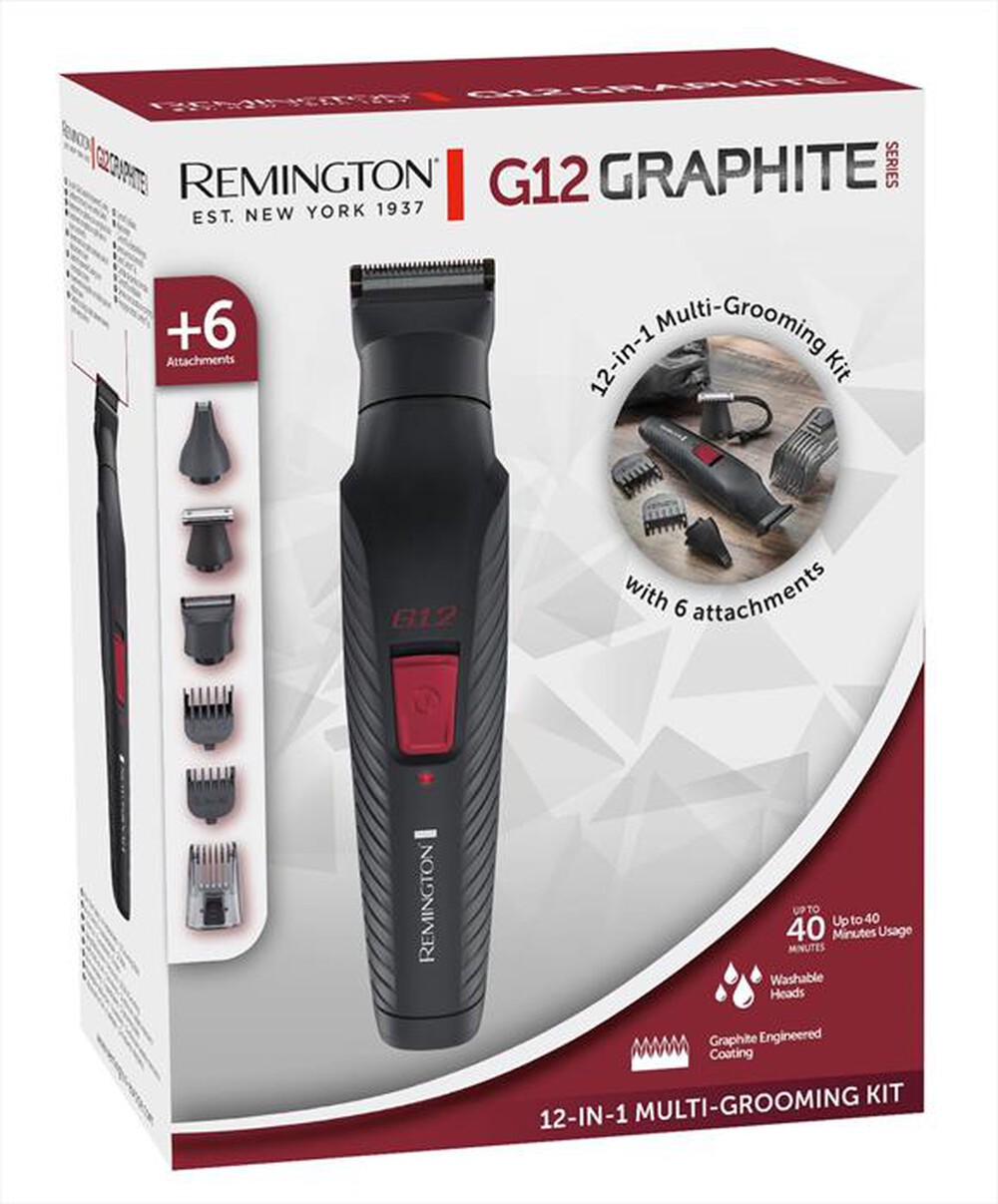 "REMINGTON - Regolabarba PG2120-NERO/ROSSO"
