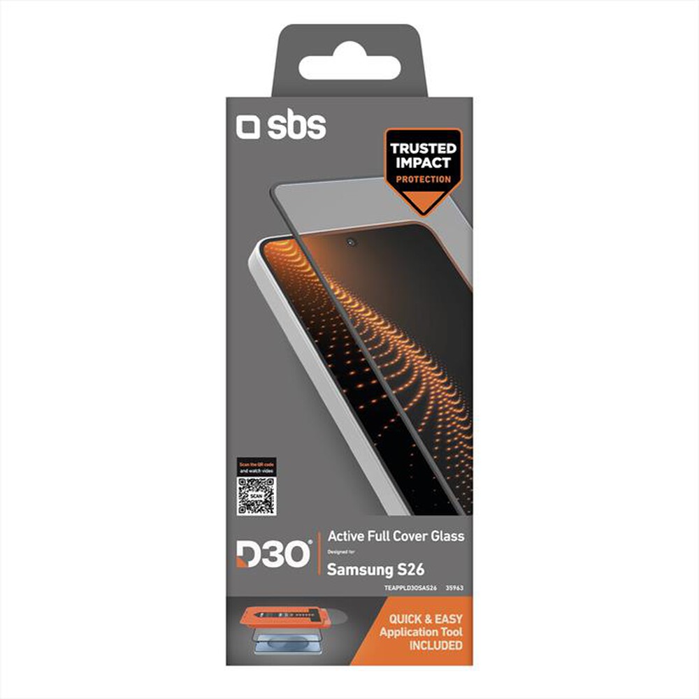 Immagine del prodotto SBS - Pellicola protettiva D3O per Samsung S26 Pro-Nero