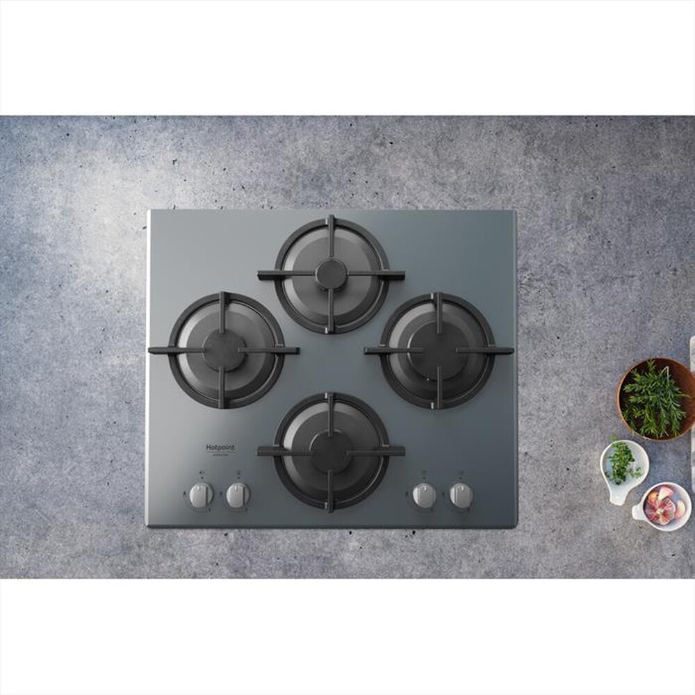 Immagine del prodotto HOTPOINT ARISTON - Piano cottura a gas HAGD 61S/SL 4 fuochi 59,6cm-Argento